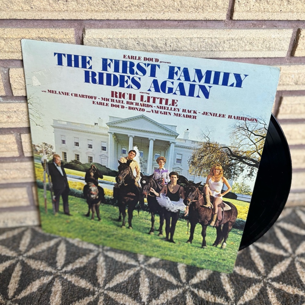80's Earle Doud Presents "The First Family Rides Again" Record - USA Rich Little